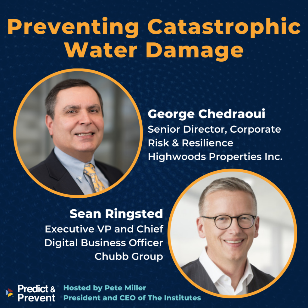 George Chedraoui of Highwoods Properties and Sean Ringsted of Chubb Group